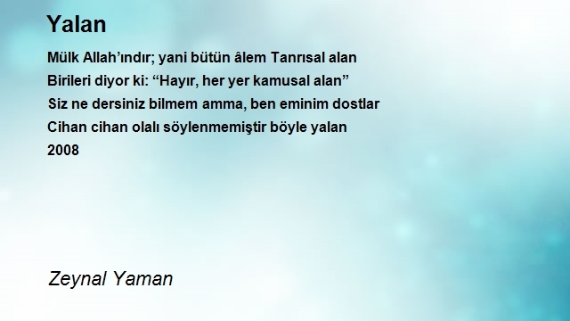 Zeynal Yaman