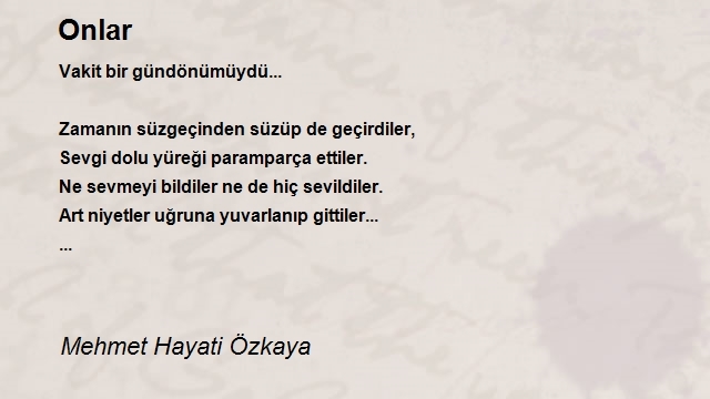 Mehmet Hayati Özkaya