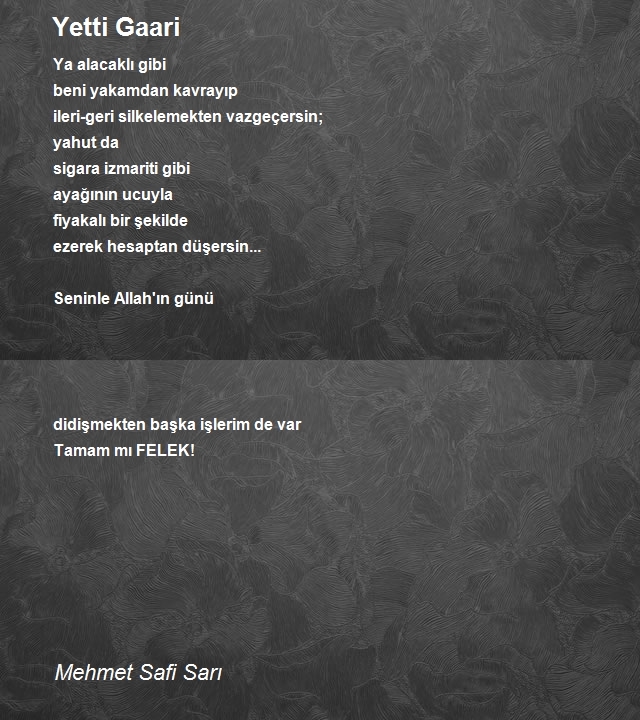 Mehmet Safi Sarı