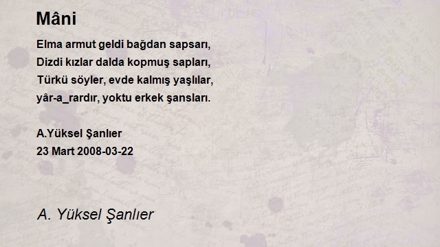 A. Yüksel Şanlıer