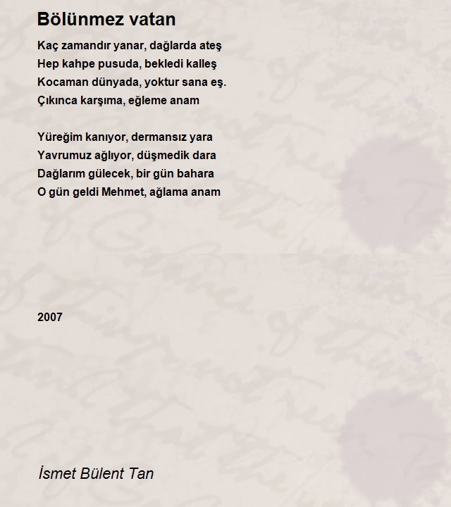 İsmet Bülent Tan