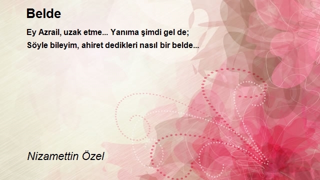 Nizamettin Özel