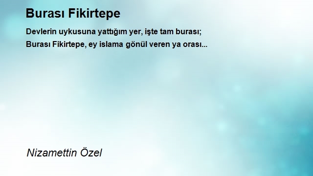 Nizamettin Özel