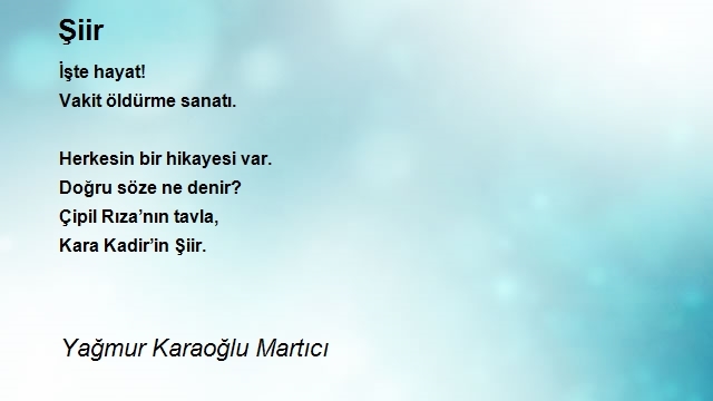 Yağmur Karaoğlu Martıcı