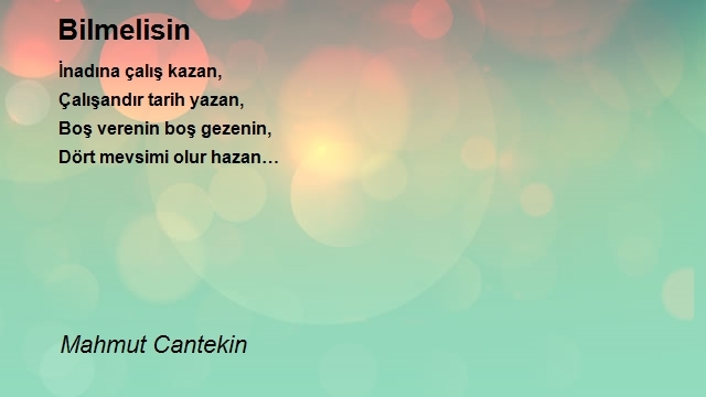 Mahmut Cantekin