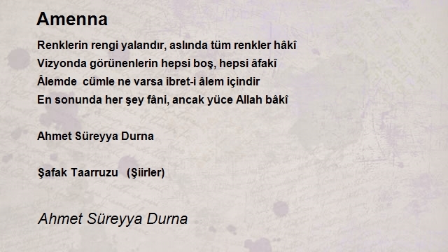 Ahmet Süreyya Durna