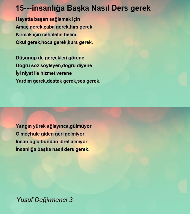 Yusuf Değirmenci 3