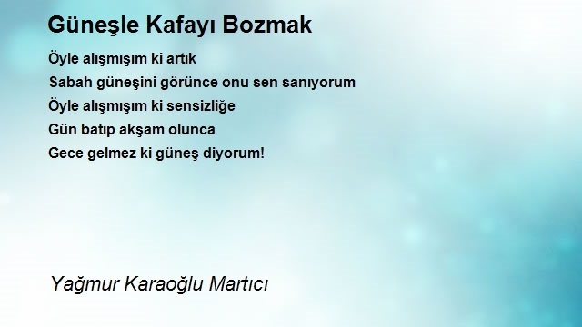 Yağmur Karaoğlu Martıcı