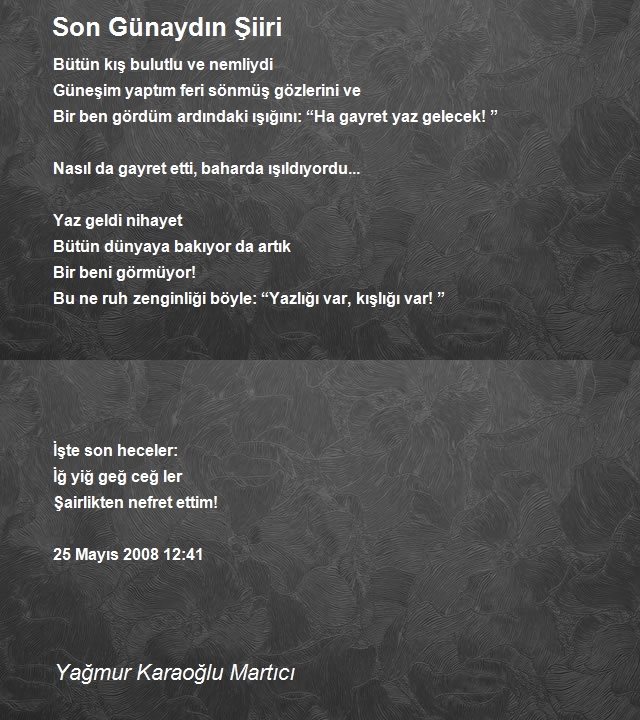 Yağmur Karaoğlu Martıcı