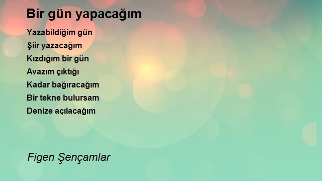 Figen Şençamlar 