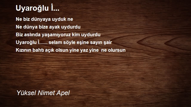 Yüksel Nimet Apel