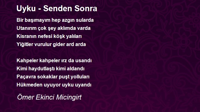 Ömer Ekinci Micingirt