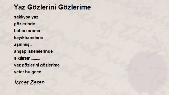 İsmet Zeren