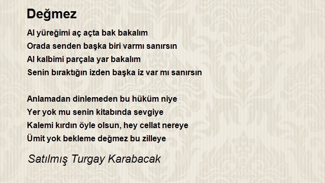 Satılmış Turgay Karabacak