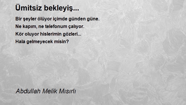 Abdullah Melik Mısırlı