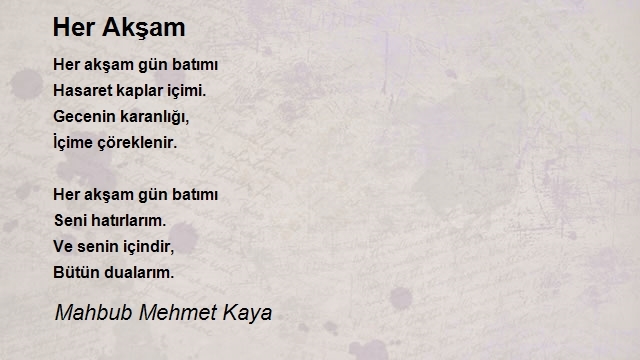 Mahbub Mehmet Kaya