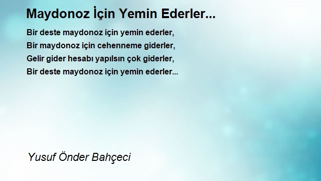 Yusuf Önder Bahçeci