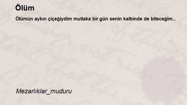 Şair Mezarlıklar_muduru