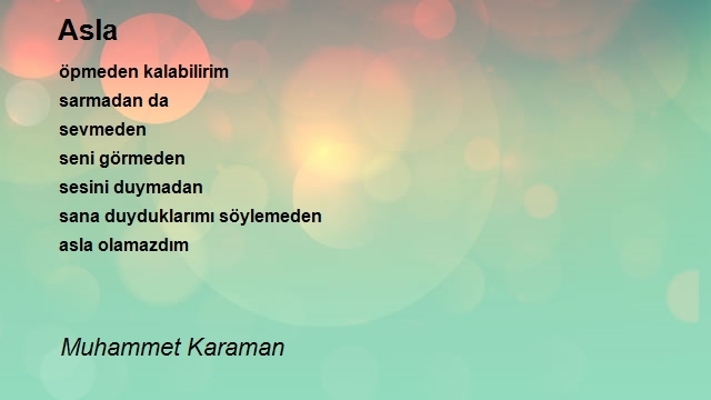 Muhammet Karaman