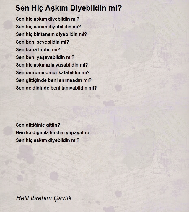 Halil İbrahim Çaylık