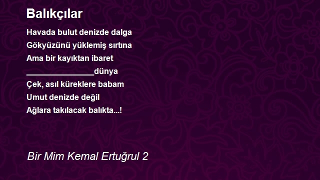 Bir Mim Kemal Ertuğrul 2