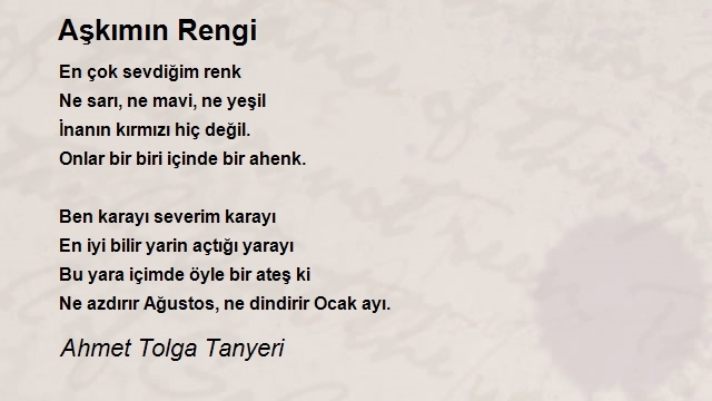 Ahmet Tolga Tanyeri