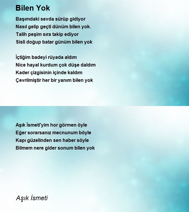 Aşık İsmeti