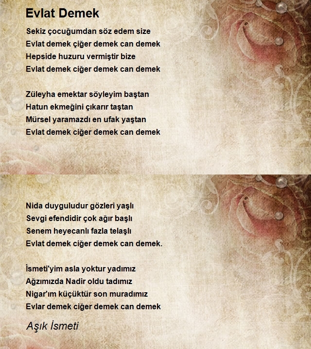 Aşık İsmeti