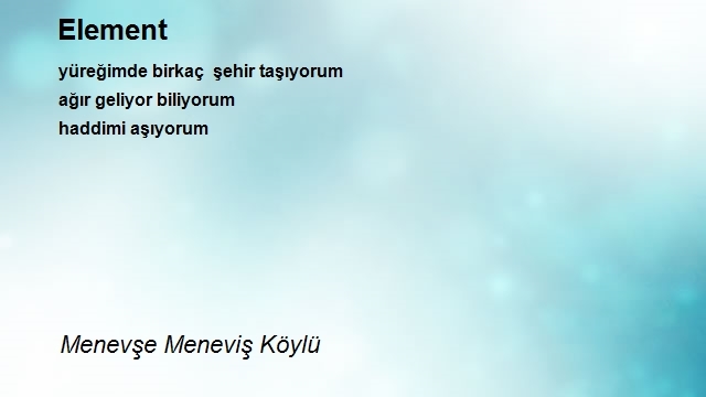 Meneviş Köylü