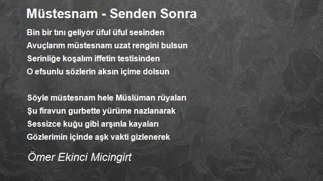 Ömer Ekinci Micingirt