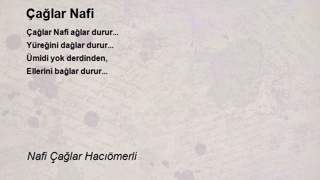 Nafi Çağlar Hacıömerli