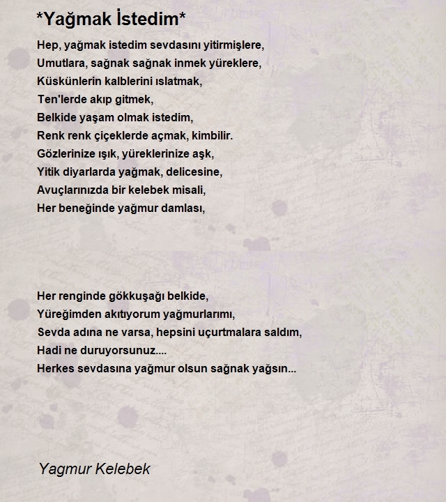 Yagmur Kelebek