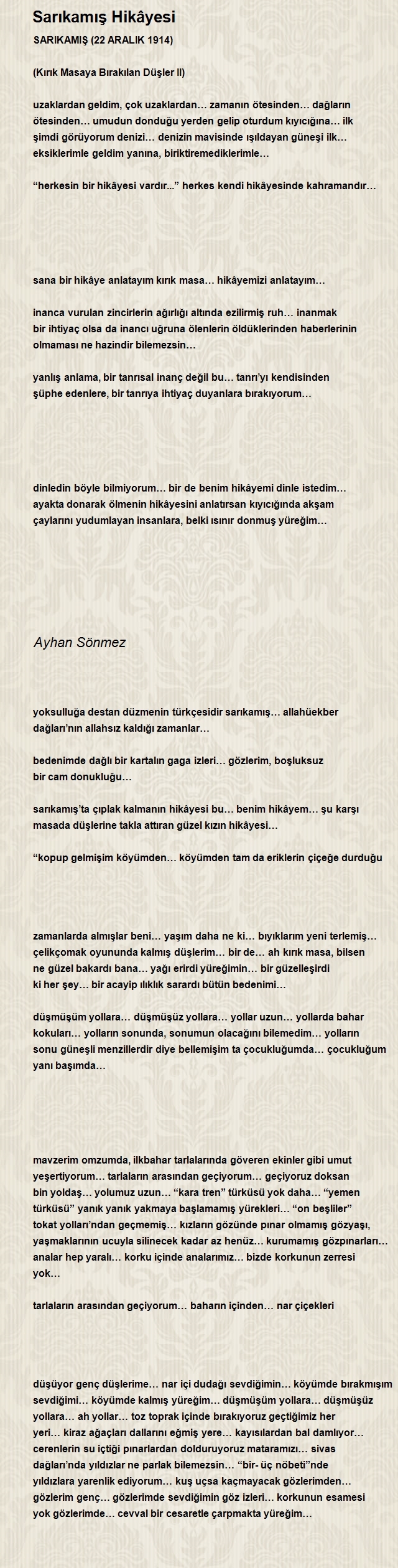 Ayhan Sönmez