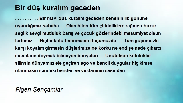 Figen Şençamlar 