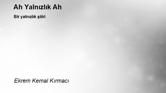 Ekrem Kemal Kırmacı