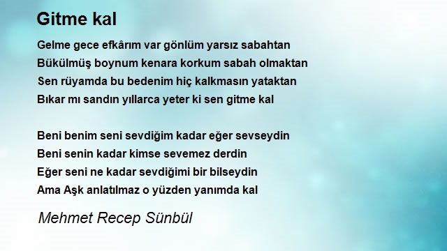 Mehmet Recep Sünbül