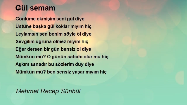 Mehmet Recep Sünbül