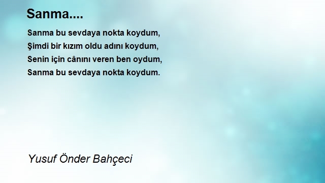 Yusuf Önder Bahçeci