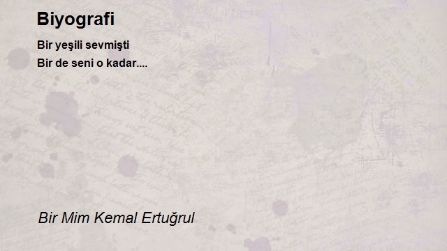 Bir Mim Kemal Ertuğrul