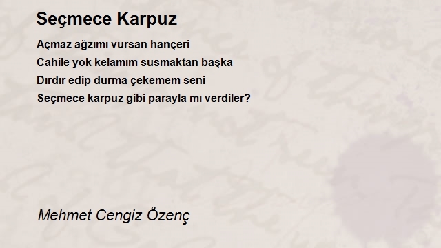 Mehmet Cengiz Özenç