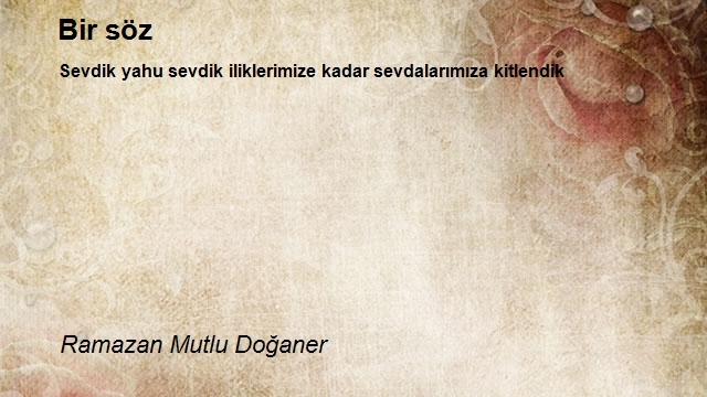 Ramazan Mutlu Doğaner