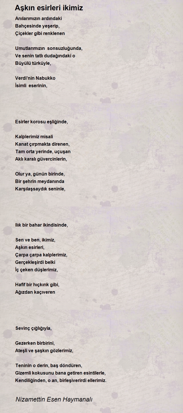 Nizamettin Esen Haymanalı