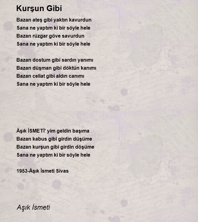 Aşık İsmeti