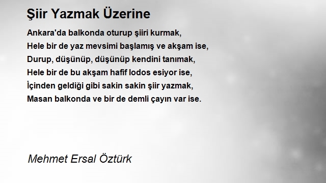 Mehmet Ersal Öztürk