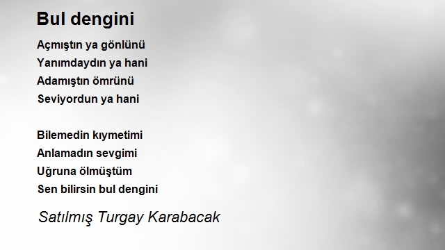 Satılmış Turgay Karabacak