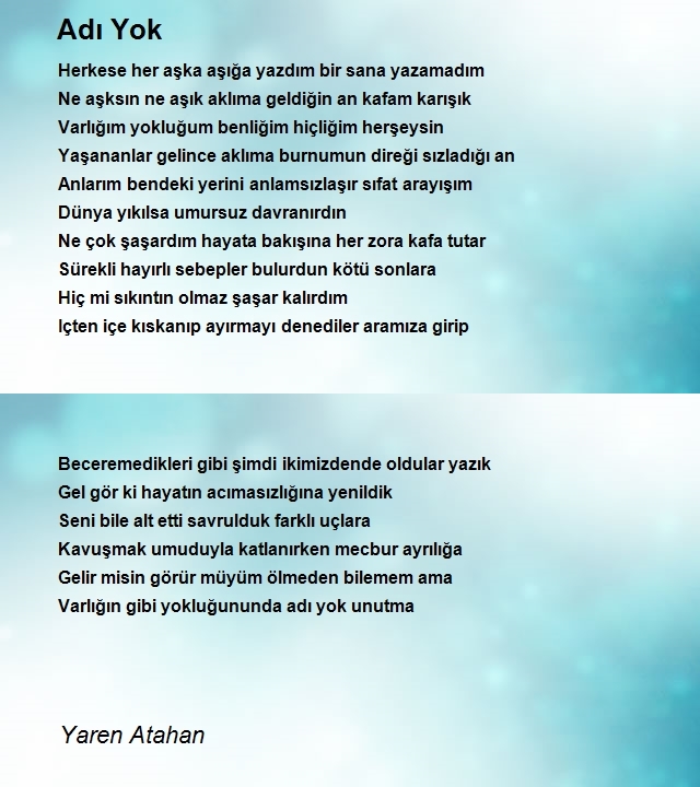 Yaren Atahan