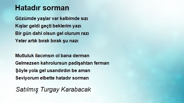 Satılmış Turgay Karabacak