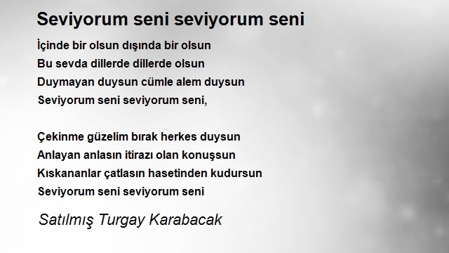 Satılmış Turgay Karabacak