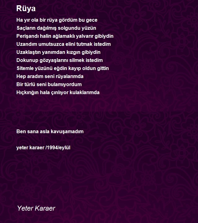 Yeter Karaer