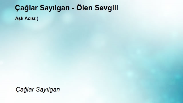 Çağlar Sayılgan